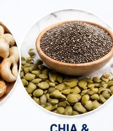 Chia and pumpkin seeds