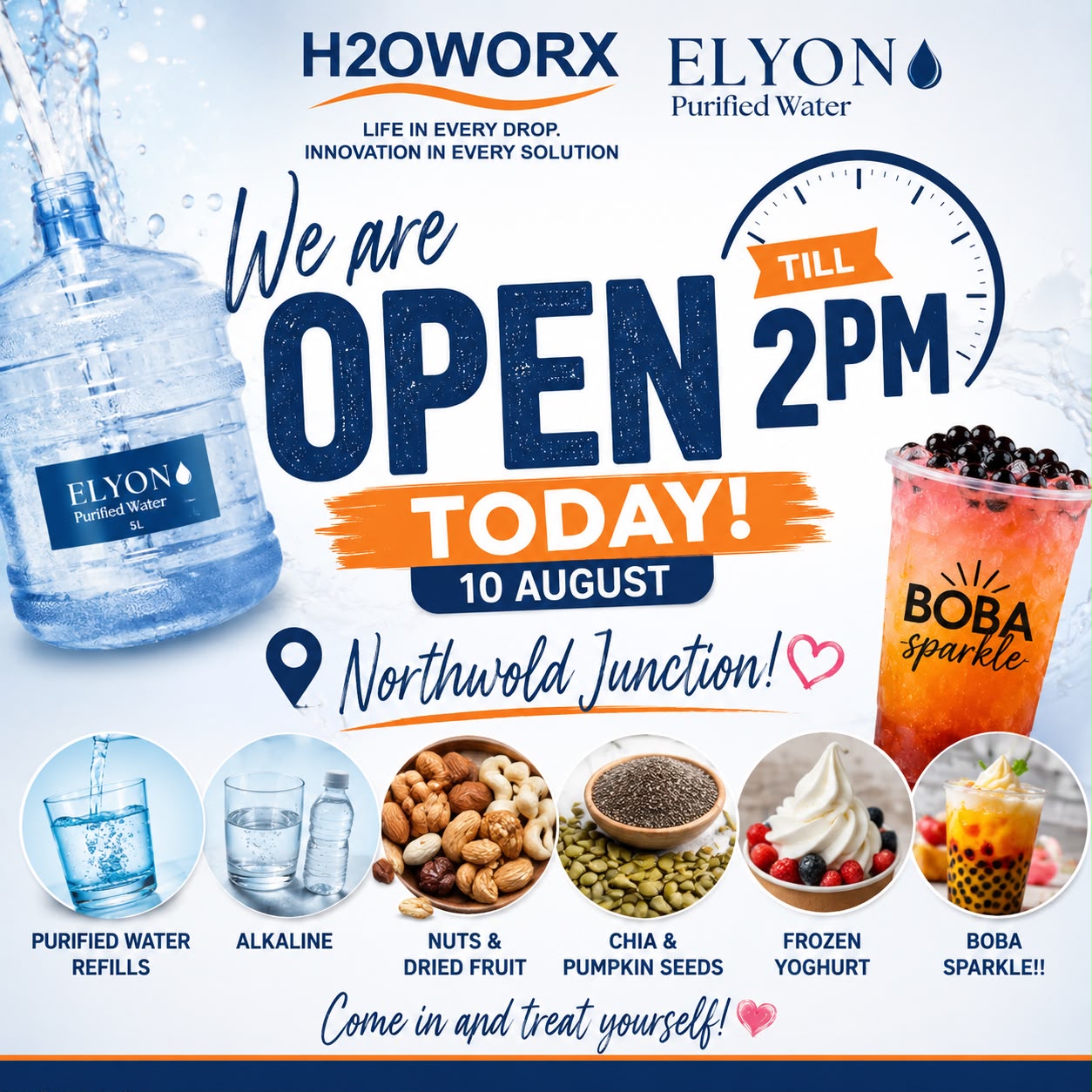 Elyon H2OWORX Northwold Junction promotion