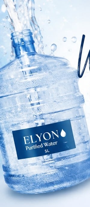 Elyon purified water 5L bottle